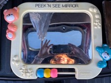 Playskool Peek  n See Mirror Teddy Bears Vntg 1986 Baby Crib Activity Toy EUC