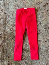 BODEN GIRLS RED CORDUROY PANTS COTTON/ELASTANE -2 BACK POCKETS-ELASTIC WAIST 10Y