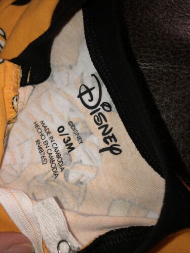 NEW Baby Mickey Minnie Mouse Mummy Halloween Zip Sleeper 0/3 Mo Orange Footed - Picture 3 of 4