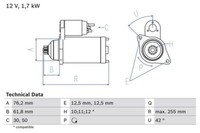 Bosch Anlasser 0 986 020 260