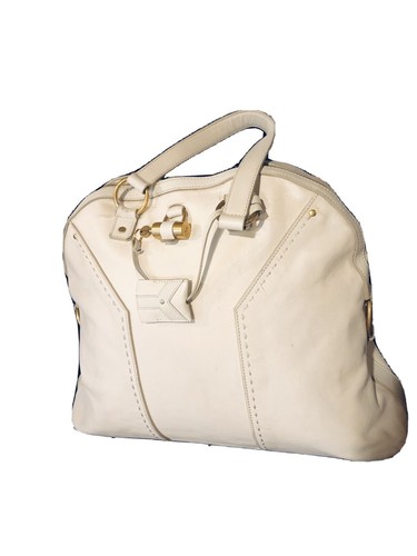 Authentic YSL Overized Muse Bag Off White Color With  Logo Made In Italy