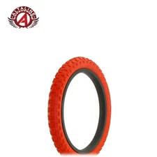ALTALINE Bike Tire 16" x 2.125" COMP III Tread Red/Red Sidewall BMX Tire Kids