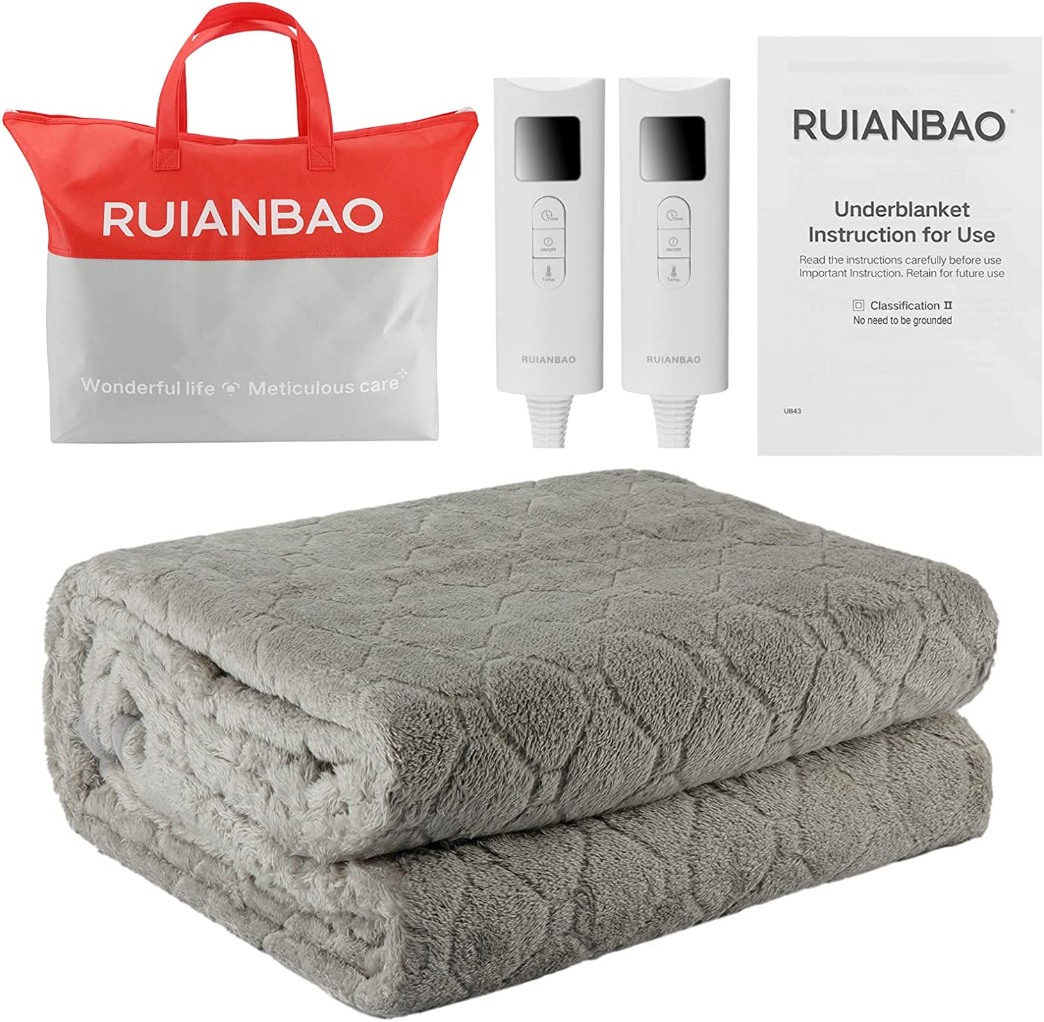 Washable Queen Electric Blanket,Dual Control Electric Heated Blanket  Upgraded He | eBay