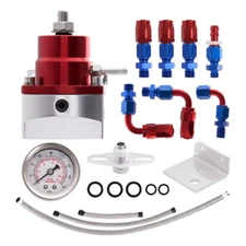 Adjustable Universal 6AN Fuel Pressure Regulator Kit EFI Bypass Return 0-100psi