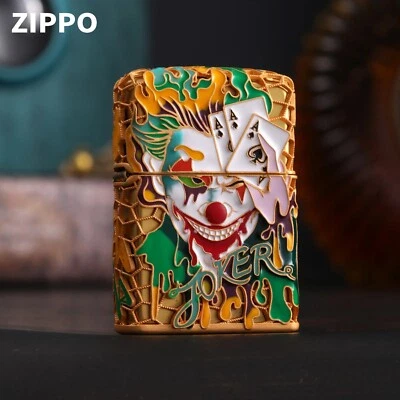 Zippo Limited Edition Lighter Rare Luminous Joker Design - image 1 of 4