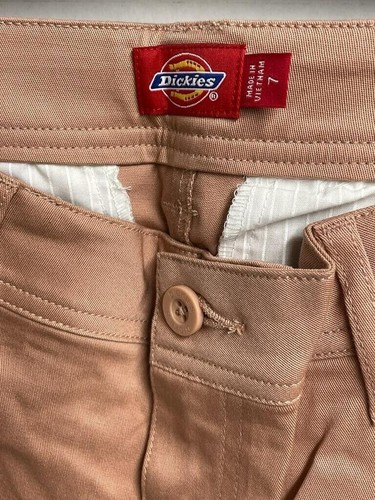 Pantalones Dickies Junior Talla 7 Rubor Frente Plano Pantalón Informal Chino Uniforme - Imagen 4 de 11