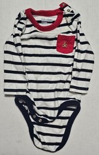 Baby Gap Brannan's Favorites Red/White/Blue Stripe w/ Bear on Pocket - 3-6 Month