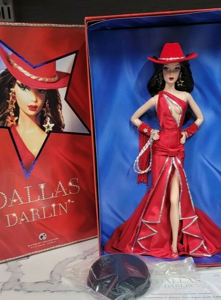 Dallas Darlin Barbie 2007 Convention Brunette LE Platinum Doll 655/850 NRFB  RARE