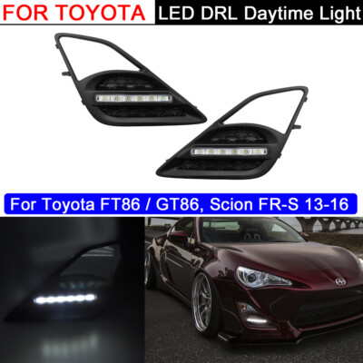 Daytime Running Lights LED DRL Fog Lamp Replacement Bumper For Toyota FT86 GT86