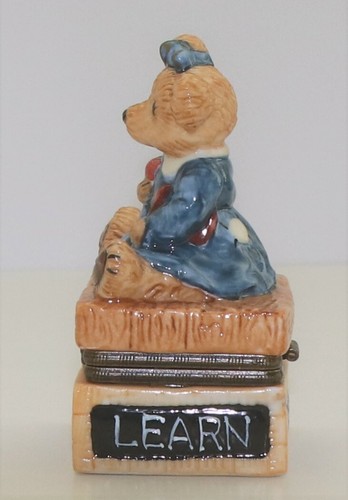 BOYDS BEAR PORCELAIN KEEPSAKE MS. BRUIN THE TEACHER LE BEARMOGE COLL 1E/4265 - Picture 5 of 8