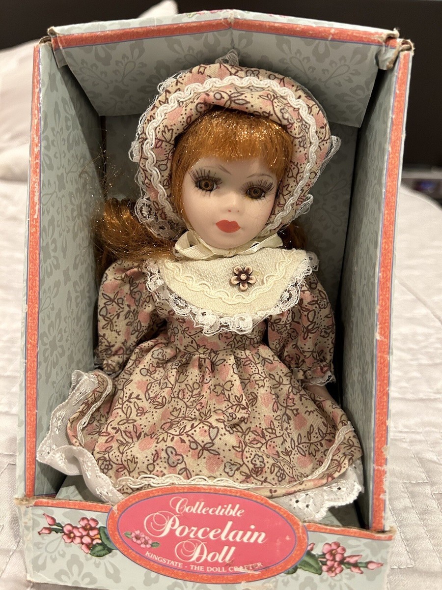 Kingstate the Doll Crafter Collectible Porcelain Doll Auburn Hair
