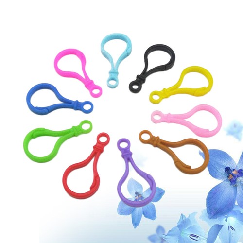 100 PCS Keyring Clips Keychain Claw Hooks magasin Porte-clés Suspendu Pinces