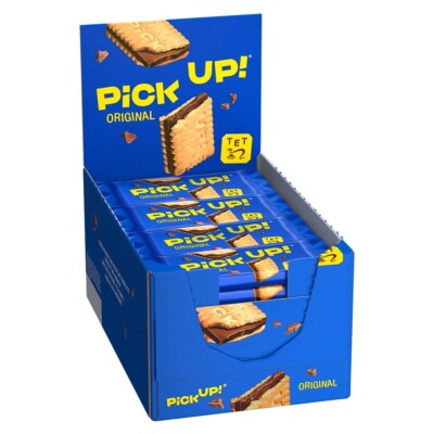 24 x Bahlsen Leibniz PICK UP! original Choco Biscuits in Box New from Germany