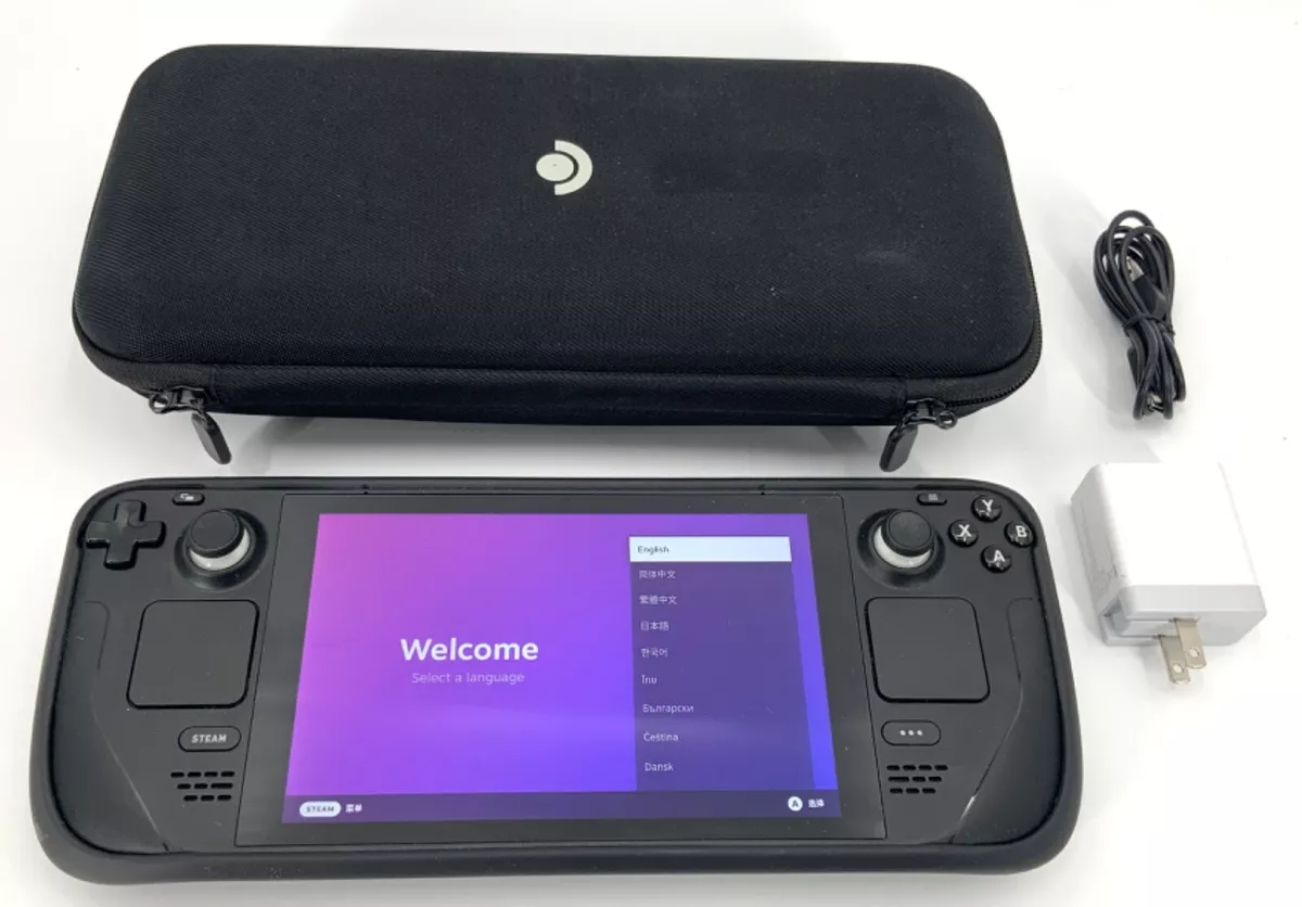 Valve Steam Deck Model 1010 Handheld Console 256GB Black W Valve Steam Deck Model 1010 Handheld Console 256GB Black W