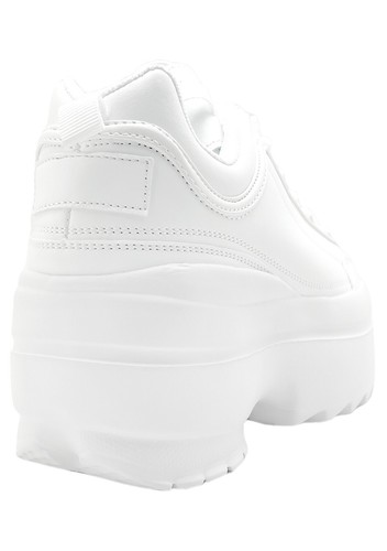 NEW Berness - LILY 5005 Dream Cypher White Platform Sneakers - Picture 5 of 6