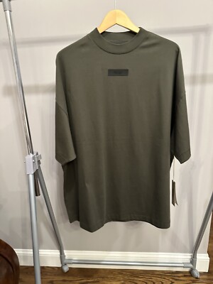 ESSENTIALS MENS CREWNECK TEE MEDIUM - INK