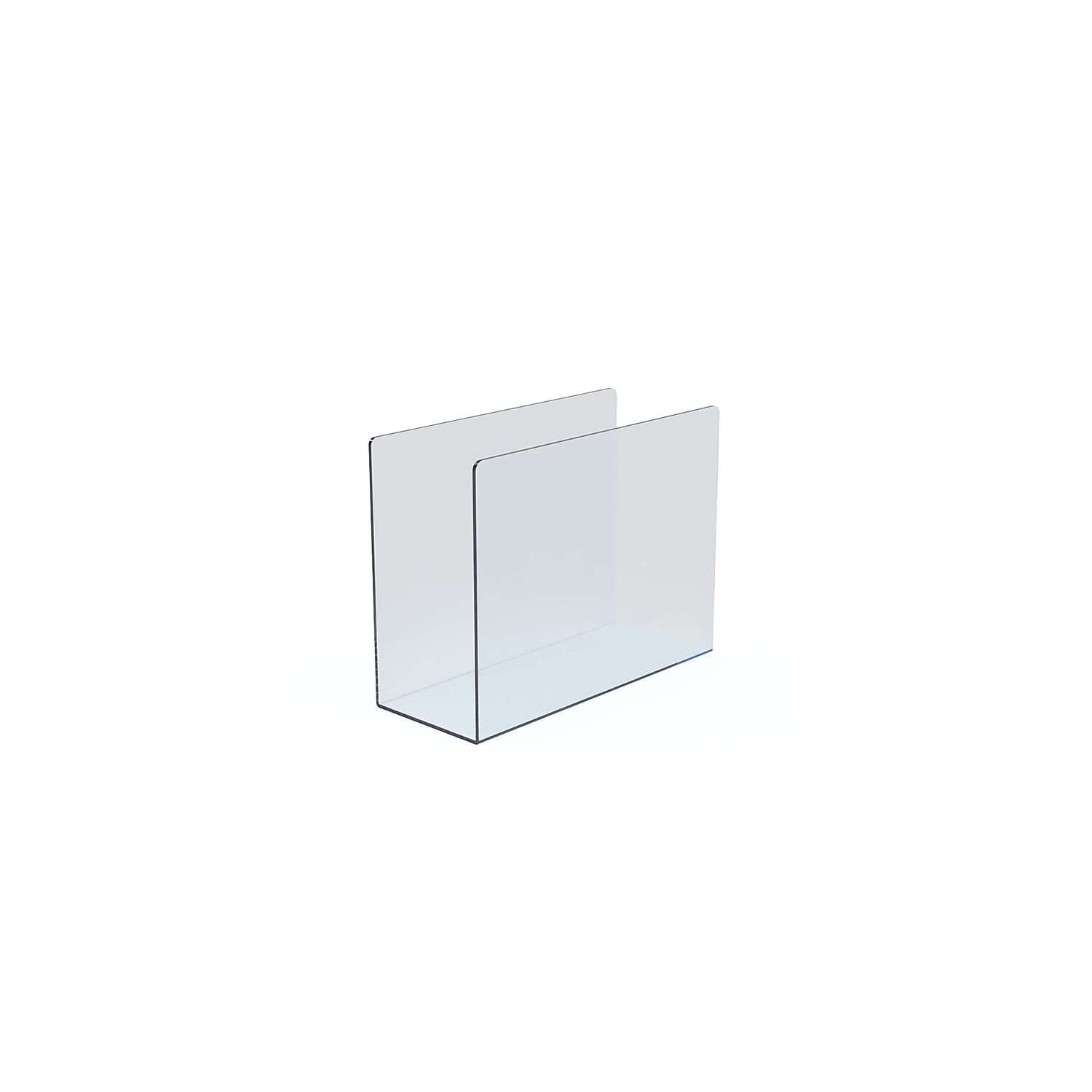 Azar Clear Acrylic Desk File Holder Small 4/Box (255080)-image