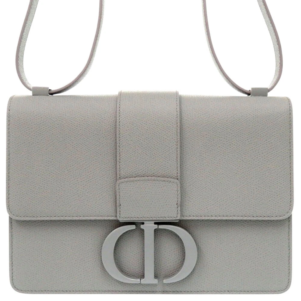 AUTHENTIQUE sac bandoulière Christian Dior M9203UMOS 30 Montaigne cuir gris