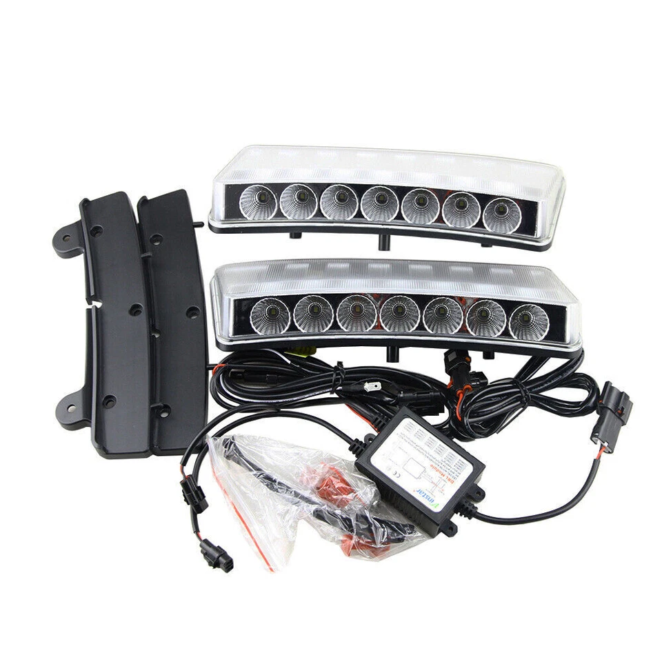 Daytime Running Lights LED DRL Fog Lamp Replacement Bumper For Nissan Z33/350Z - Image 3 of 4