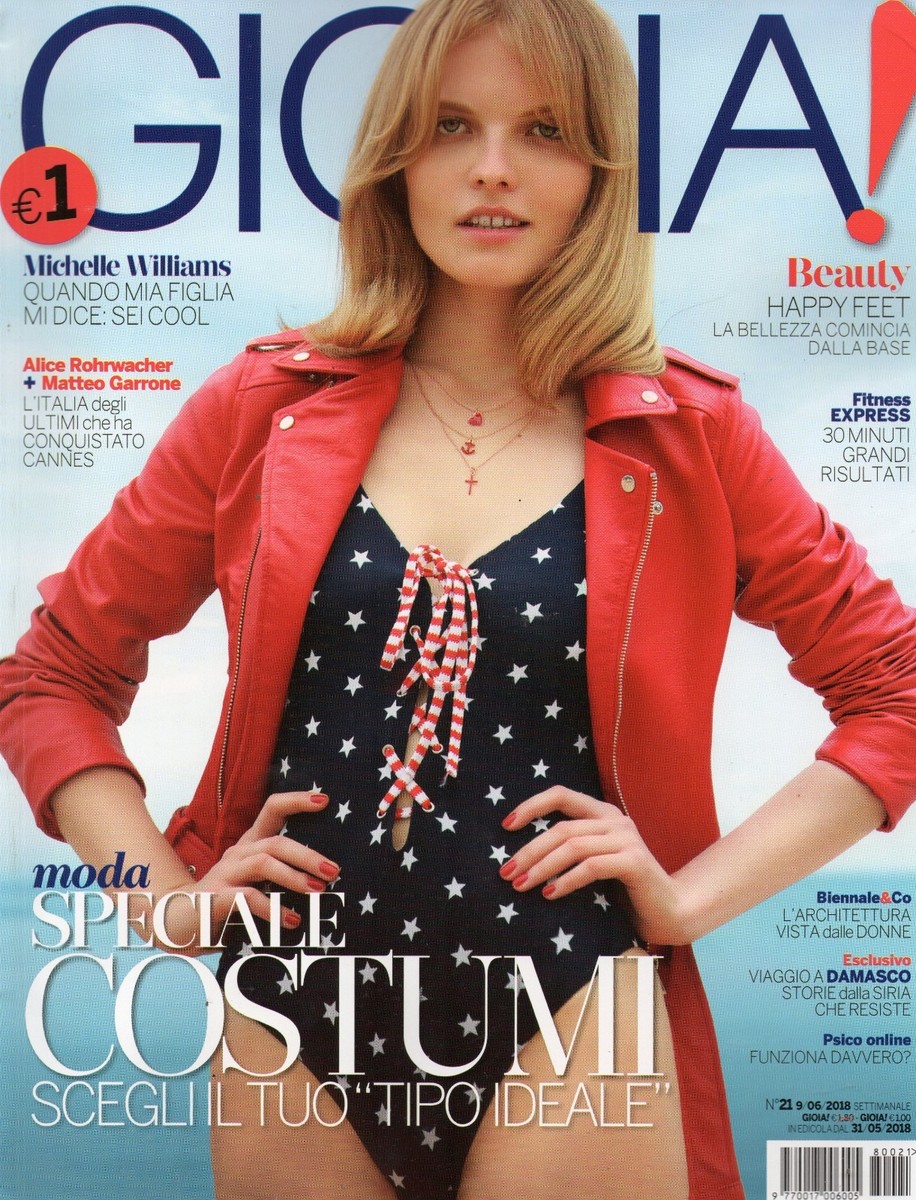 Gioia 2018 21 Speciale Costumi,Michelle Williams,Matteo Garrone
