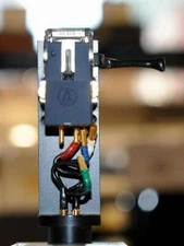 Audio-Technica AT15EA VM Cartridge  w/Headshell JAPAN F/S