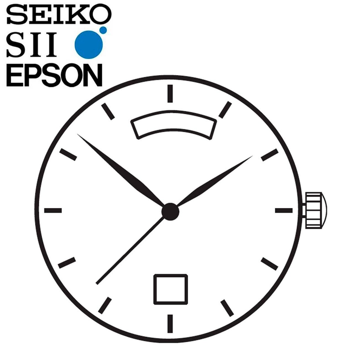 New Japan Seiko SII / TMI / Epson VJ55 Watch Movement, 12 1/2
