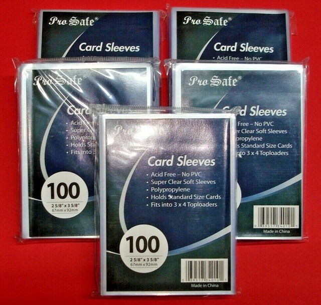 500 PROSAFE SOFT TRADING CARD PENNY SLEEVES BASEBALL MAGIC POKEMON NFL