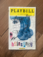 Hairspray Playbill Signed by full OBC (Harvey Fierstein, Matthew Morrison)- 2004