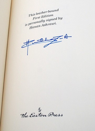 NEW Easton Press THIS SIDE PEACE Hanan Ashrawi Signed First Edition Very Fine - Imagen 6 de 7