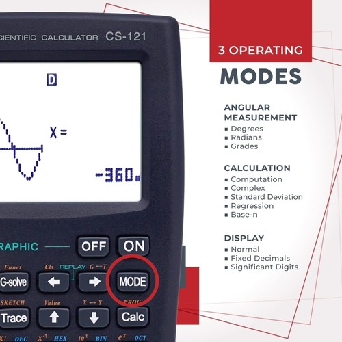 Advanced Scientific Calculator with Graphic Display—Perfect for All Math Levels - Picture 5 of 9