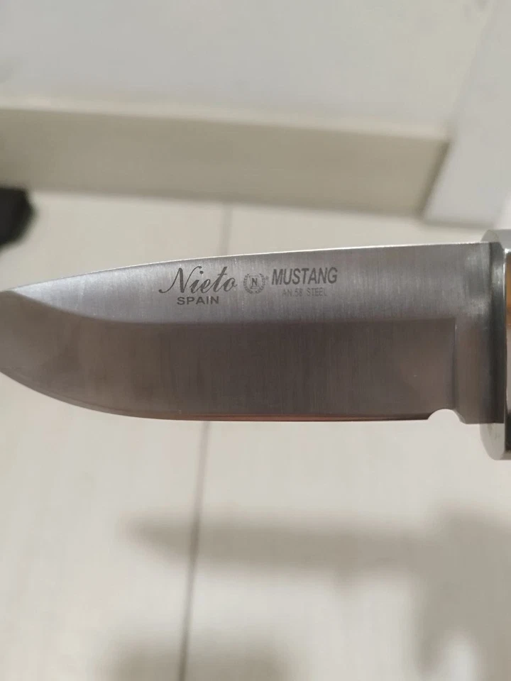 NIETO SPAIN Mustang Messer AN 58 Outdoor - Klinge WIE NEU - Bild 4 von 4