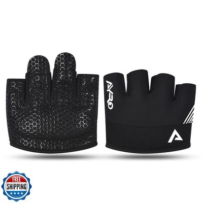 AYRO Minimal Workout Gloves, Short Partial Gym Weight Lifting Gloves Grip Pad