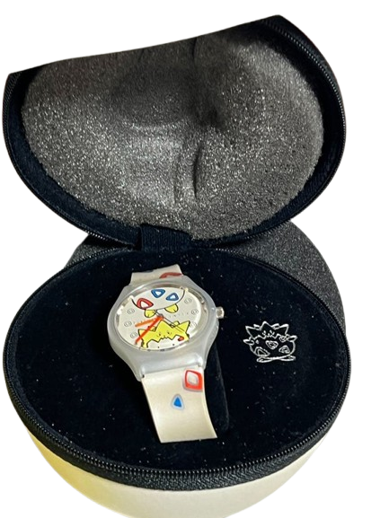 [RARE Not Tested Used] Vintage POKEMON Center Togepi Wristwatch Poké Ball Case