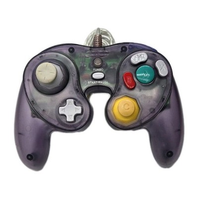 Intec Nintendo GameCube Controller Wired Extended Cord Clear Purple 
