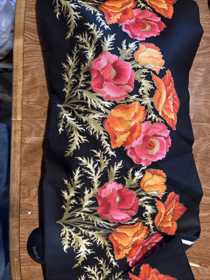 floral cotton fabric lot - Image 2 of 4