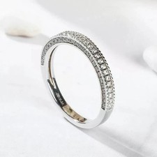 2 CT Round Cut Lab Created Diamond Wedding Ring 14K White Gold Plated