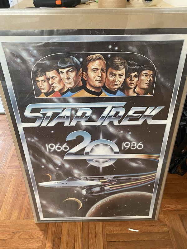Star Trek 20th Anniversary 1966-1986 Framed Poster Print Science Fiction