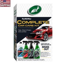 Complete Car Care 4 Piece Kit Zip Wax Tire Shine Interior Detailer Cleaner New