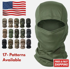 Tactical Camo Balaclava Full Face Mask Hunting Ski Cycling Airsoft Hood - 18 Col