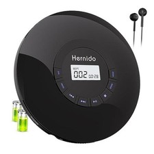 Portable CD Player with Headphone, Rechargeable CD Player for car, Compact CD