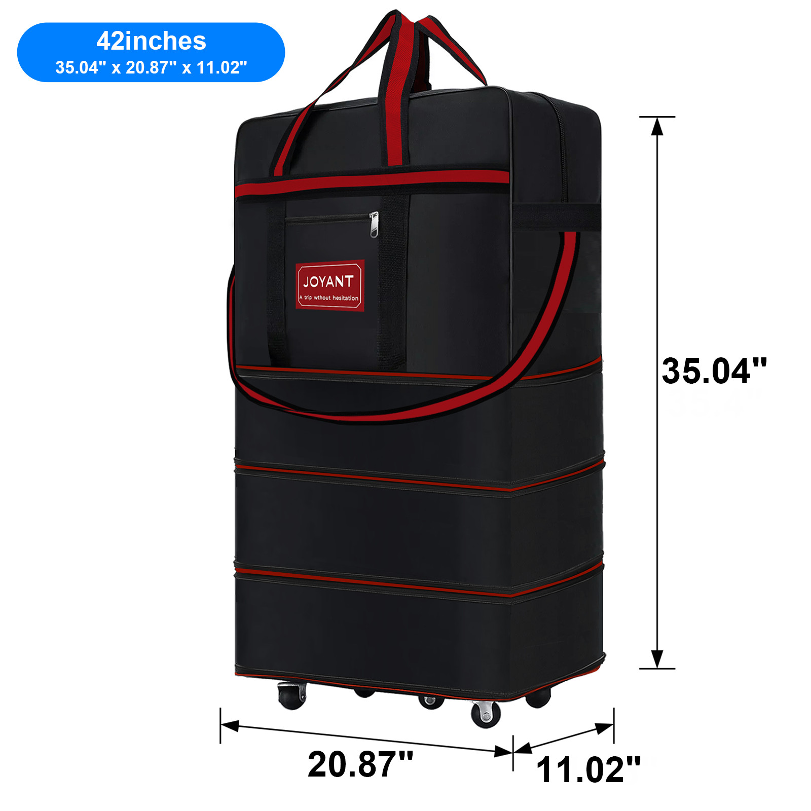 Bag 1200d Foldable Travel Bag 32"/42" W/rolling Wheels