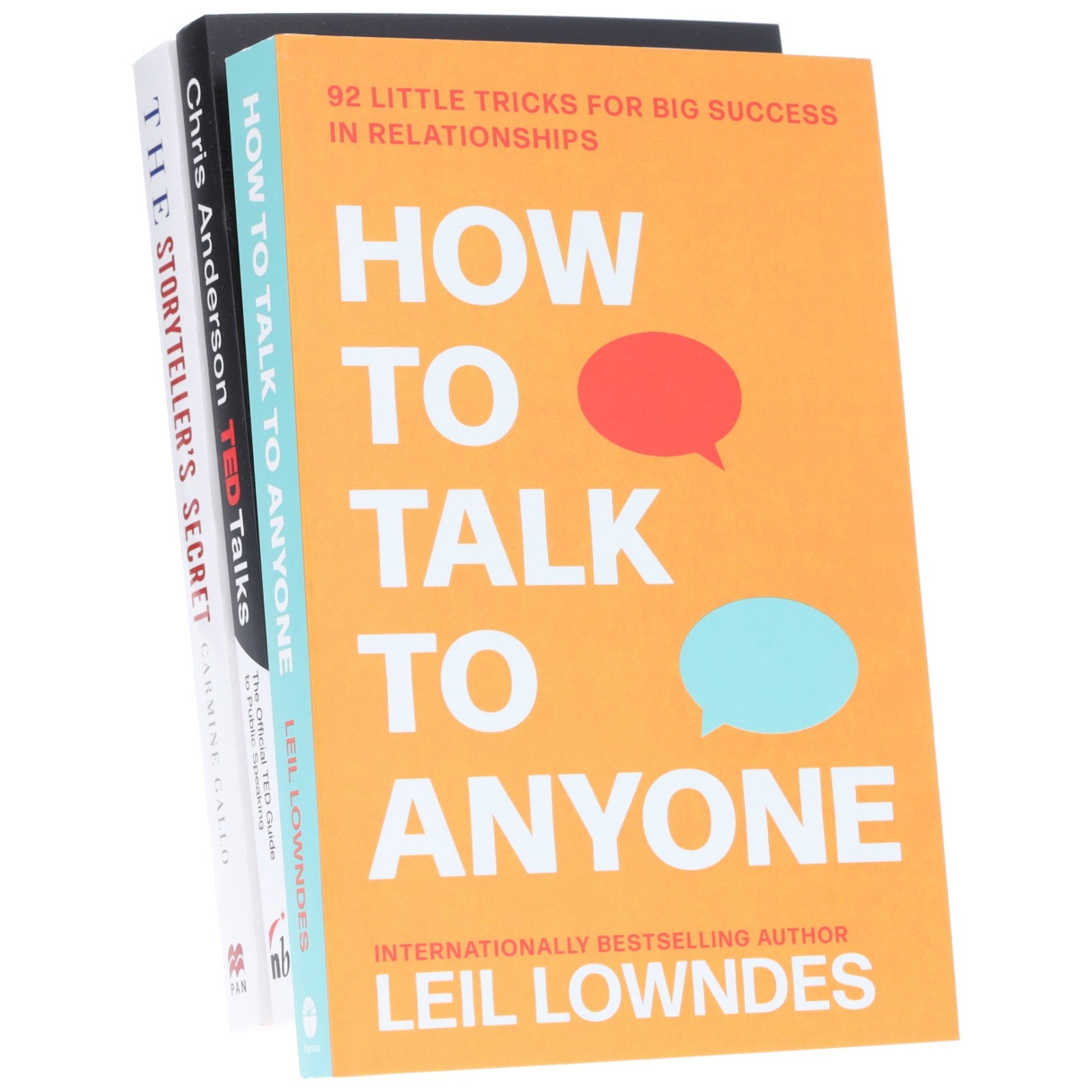 How to Talk to Anyone, TED Talks & The Storyteller's Secret 3 Books Set