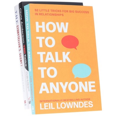 How to Talk to Anyone, TED Talks & The Storyteller's Secret 3 Books Set