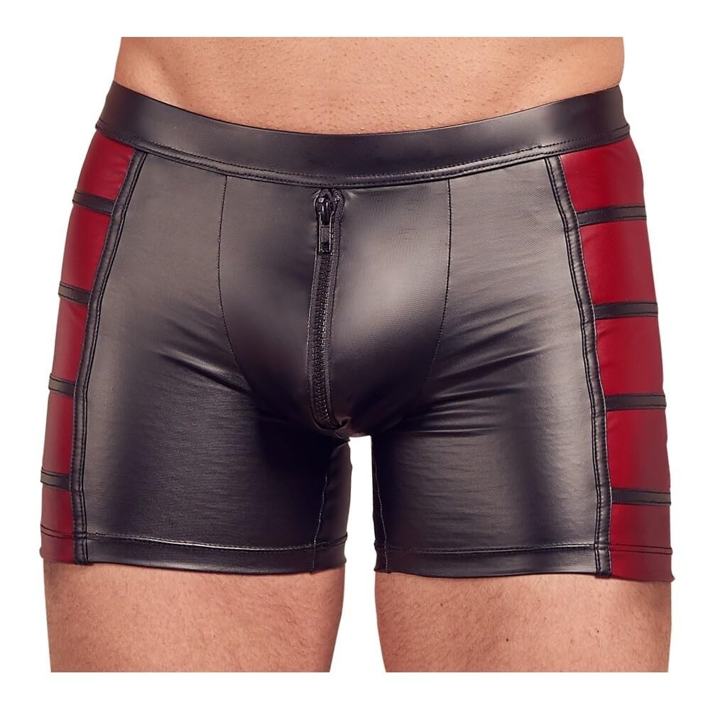 Oem Nek - Schwarze Herrenshorts Mit Sexy Roten Einsätzen, Größe Xl - Image 2