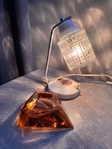 Vintage USSR Mid-Century Tiny Night Lamp Soviet Propaganda Decor - 第 1/12 張圖片