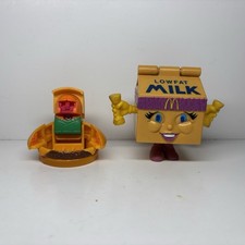 Vintage McDonald's Changeables Food Transformers Lot Burger  Low Fat Milk 1980s