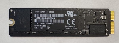 SanDisk SSD 256 GB Für Apple MacBook Air / Pro A1466 A1502  SD6PQ4M-256G-1021H