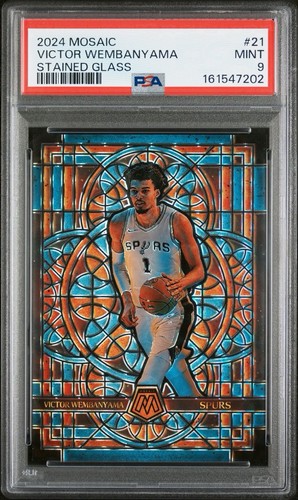 *READ DESC* 2024 Victor Wembanyama Mosaic Stained Glass SSP PSA 9 CHASE PACK!!