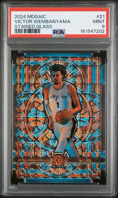 2024 Victor Wembanyama Mosaic Stained Glass SSP PSA 9 CHASE PACK!