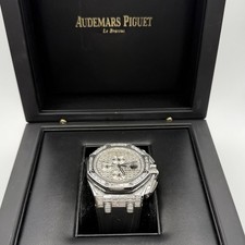 Audemars Piguet Royal Oak Offshore Chronograph 44mm Baguette Diamond Watch 12